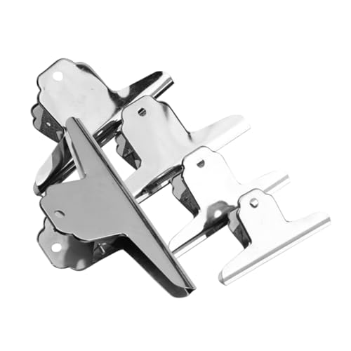 Homoyoyo 5 Stück Metal Dokumentenclips Teiliges Vielseitige Büroklammern für Dokumente Rechnungen und Lebensmittelbeutel Robuste und Langlebige Metallklemmen für Schule Büro und Zuhause von Homoyoyo