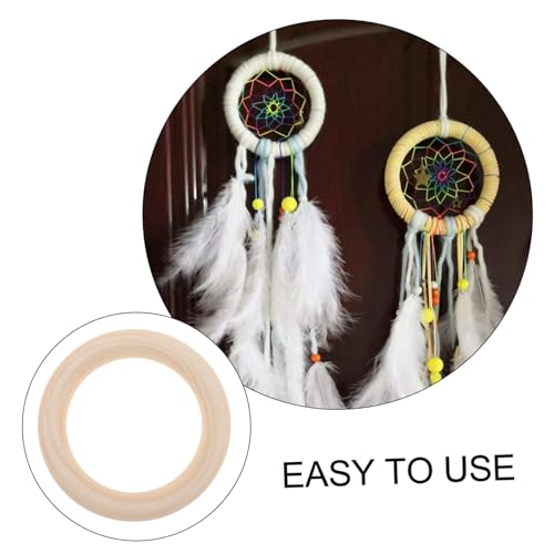 Homoyoyo 5 Stück Naturbelassene Holzringe zum Basteln Makramee Ringe zum Bemalen Diy Schmuck Anhänger für Kreative Handwerksprojekte Homoyoyo 5 Stück Naturbelassene Holzringe zum Basteln Makramee Ringe zum Bemalen Diy Schmuck Anhänger für Kreative Handwerksprojekte von Homoyoyo