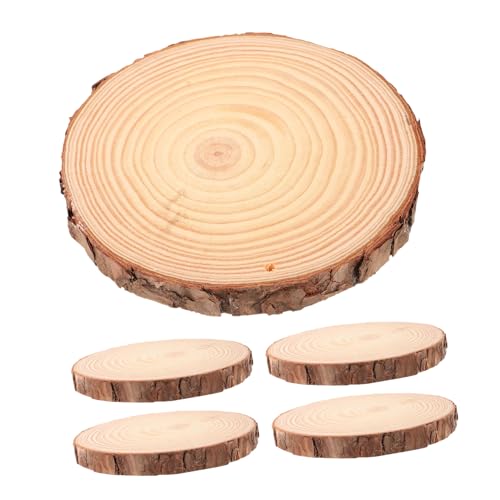 Homoyoyo 5 Stück Naturholzscheiben mit Rinde Robuste Holzkreise für Diy Bastelprojekte Tischdekoration Hochzeit und Weihnachtsdeko Vielseitige Holzscheiben für Kreative Gestaltung Homoyoyo 5 Stück Naturholzscheiben mit Rinde Robuste Holzkreise für Diy Bastelprojekte Tischdekoration Hochzeit und Weihnachtsdeko Vielseitige Holzscheiben für Kreative Gestaltung von Homoyoyo