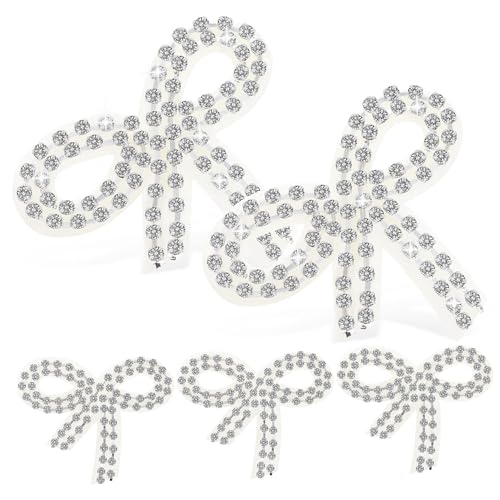 Homoyoyo 5 Stück Perlenschleife Schleife Strassapplikation Verschönerung Glänzend Knoten Funkeln Trimmen Kleidung Schleifenapplikation Strass-patches Applikationen Bogen Silber Kristall Homoyoyo 5 Stück Perlenschleife Schleife Strassapplikation Verschönerung Glänzend Knoten Funkeln Trimmen Kleidung Schleifenapplikation Strass-patches Applikationen Bogen Silber Kristall von Homoyoyo