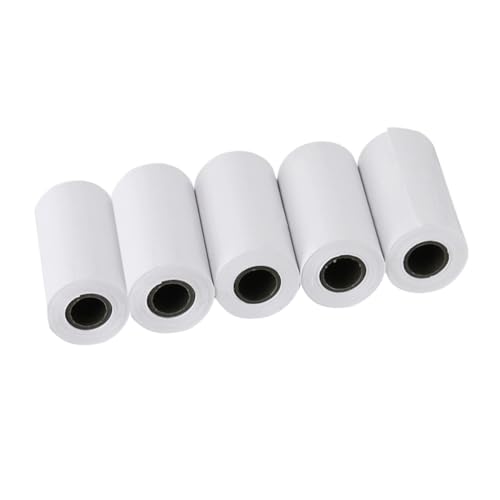 Homoyoyo 5 Stück Selbstklebende Thermopapier Etiketten mit Rollenkerne Weiß Vielseitig Einsetzbar für Büro Versand Adressaufkleber und Inventarorganisation Homoyoyo 5 Stück Selbstklebende Thermopapier Etiketten mit Rollenkerne Weiß Vielseitig Einsetzbar für Büro Versand Adressaufkleber und Inventarorganisation von Homoyoyo