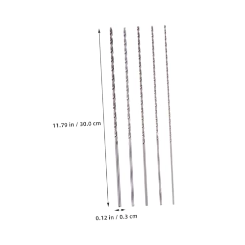 Homoyoyo 5 Stück Teiliges Bohrerset aus Hochgeschwindigkeitsstahl Extra Lange Spiralbohrer Titanbeschichtete Metallbohrer für Vielseitiges Power Tool Zubehör Homoyoyo 5 Stück Teiliges Bohrerset aus Hochgeschwindigkeitsstahl Extra Lange Spiralbohrer Titanbeschichtete Metallbohrer für Vielseitiges Power Tool Zubehör von Homoyoyo