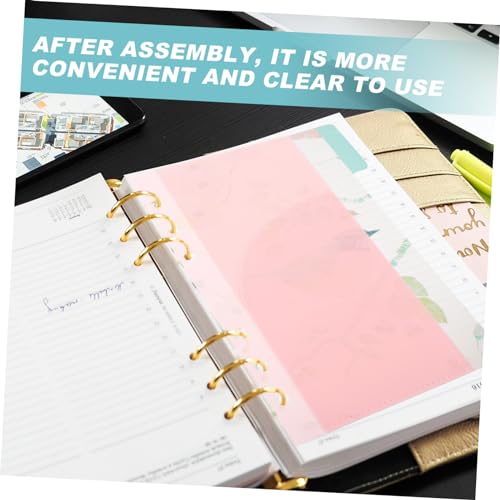 Homoyoyo 5 Stück Teiliges Budget Binder Inserts Kleine PP Taschen für Dokumente und Bargeld Vielseitige Loseblatt Hüllen für Ordner Langlebig und Praktisch für Finanzen und Notizen von Homoyoyo