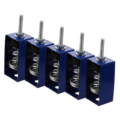 Homoyoyo 5 Stück Teiliges Decken Feder Schwingungsdämpfer Traglast Verzinkter Stahl Elastischer Dämpfer für Bürogeräte Einsetzbarer Schwingungsisolierender Hänger für Deckenmontage von Homoyoyo