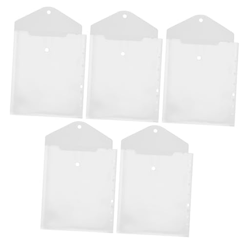 Homoyoyo 5 Stück Teiliges Dokumententaschen Transparent Aktenmappen für Fotos Büroorganisation und Lose Praktischer Datei für Dokumentenspeicherung Homoyoyo 5 Stück Teiliges Dokumententaschen Transparent Aktenmappen für Fotos Büroorganisation und Lose Praktischer Datei für Dokumentenspeicherung von Homoyoyo