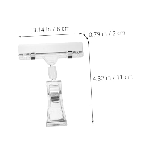 Homoyoyo 5 Stück Teiliges Drehbare Transparente Preisschildhalter mit Extra Starkem Klemmschuh Vielseitiger Etikettenhalter für Regale Körbe Positionierung Langlebige Homoyoyo 5 Stück Teiliges Drehbare Transparente Preisschildhalter mit Extra Starkem Klemmschuh Vielseitiger Etikettenhalter für Regale Körbe Positionierung Langlebige von Homoyoyo