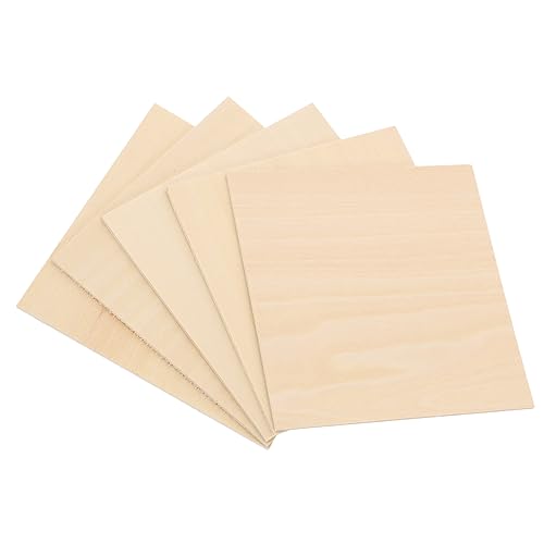 Homoyoyo 5 Stück Teiliges Dünne Holzplatten Naturbelassene Holzscheiben Lindenholz Glatt zum Schnitzen Basteln Brandmalerei und Modellbau Homoyoyo 5 Stück Teiliges Dünne Holzplatten Naturbelassene Holzscheiben Lindenholz Glatt zum Schnitzen Basteln Brandmalerei und Modellbau von Homoyoyo