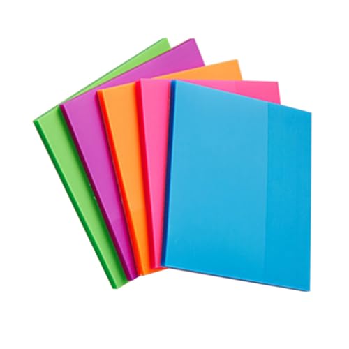 Homoyoyo 5 Stück Teiliges Farbige Haftnotizen Transparente Post Notizen für Schule Büro Praktische Selbstklebende Memo Pads Farben für Notizen Erinnerungen von Homoyoyo