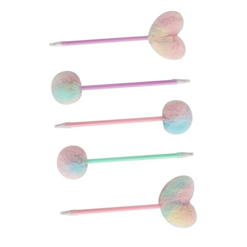 Homoyoyo 5 Stück Teiliges Flauschiger Kugelschreiber mit Herz Pompom Kreative und Niedliche Schreibstifte für Schule Büro Ergonomisch Leicht zu Handhaben und Grün Homoyoyo 5 Stück Teiliges Flauschiger Kugelschreiber mit Herz Pompom Kreative und Niedliche Schreibstifte für Schule Büro Ergonomisch Leicht zu Handhaben und Grün von Homoyoyo