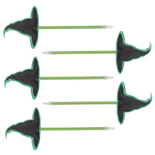 Homoyoyo 5 Stück Teiliges Halloween-kugelschreiber Hexenhut Robuste Gel-tinte für Sanftes Schreiben Kreative Party-goodies für Kindergeburtstag Schule und Bastelbedarf von Homoyoyo