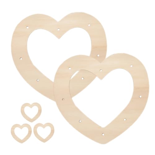 Homoyoyo 5 Stück Teiliges Herzförmiges Holzkranz Rahmen Romantische DIY Blumengirlande für Valentinstag Hochzeitskranz Haustürdekoration Natürliches Großes Herz Holz Wreath Frame Homoyoyo 5 Stück Teiliges Herzförmiges Holzkranz Rahmen Romantische DIY Blumengirlande für Valentinstag Hochzeitskranz Haustürdekoration Natürliches Großes Herz Holz Wreath Frame von Homoyoyo
