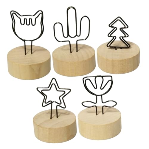 Homoyoyo 5 Stück Teiliges Kreative Holz Notizhalter mit Vintage Design Vielseitige Memo und Tischkartenclips für Hochzeit Party Tischdekoration und Fotos und Elegant für Zuhause und Büro Homoyoyo 5 Stück Teiliges Kreative Holz Notizhalter mit Vintage Design Vielseitige Memo und Tischkartenclips für Hochzeit Party Tischdekoration und Fotos und Elegant für Zuhause und Büro von Homoyoyo