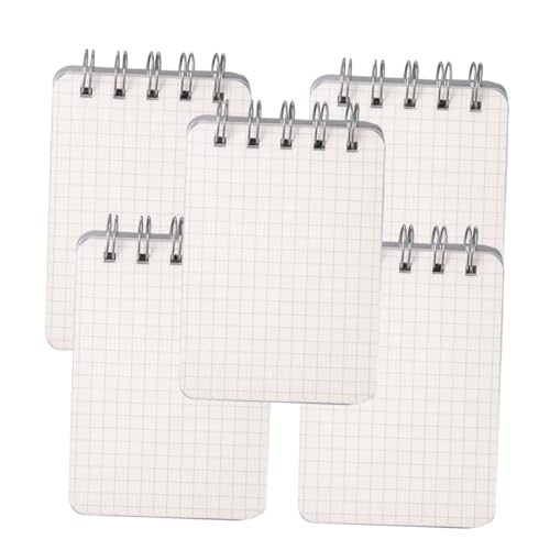 Homoyoyo 5 Stück Teiliges Mini Spiral Notizblock Tragbares Nachfüllbares Memo Pad mit Ringbindung Leere Blätter für DIY Kompakte für Schule und Büro Praktische Notizblöcke mit Raster Homoyoyo 5 Stück Teiliges Mini Spiral Notizblock Tragbares Nachfüllbares Memo Pad mit Ringbindung Leere Blätter für DIY Kompakte für Schule und Büro Praktische Notizblöcke mit Raster von Homoyoyo