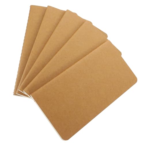 Homoyoyo 5 Stück Teiliges Notizbuch aus Kraftpapier Leere Notizhefte für Kreative Planungen Vielseitig Einsetzbar für Reisen Büro und Alltag Stilvolle Design Varianten von Homoyoyo