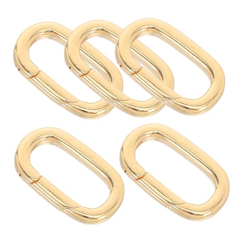 Homoyoyo 5 Stück Teiliges Ovale Schmuckverschlüsse Kupfer mit Federring Karabinerhaken für Halsketten Armbänder und Anhänger Langlebig Sicherer Verschluss für Diy Schmuckherstellung Homoyoyo 5 Stück Teiliges Ovale Schmuckverschlüsse Kupfer mit Federring Karabinerhaken für Halsketten Armbänder und Anhänger Langlebig Sicherer Verschluss für Diy Schmuckherstellung von Homoyoyo