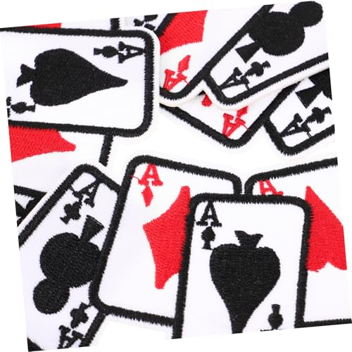 Homoyoyo 5 Stück Teiliges Poker Aufnäher zum Aufbügeln Bestickte Kleidung Patches mit Detailreichem Design Vielseitig für Jacken Hosen DIY Reparatur und Dekoration Geeignet Homoyoyo 5 Stück Teiliges Poker Aufnäher zum Aufbügeln Bestickte Kleidung Patches mit Detailreichem Design Vielseitig für Jacken Hosen DIY Reparatur und Dekoration Geeignet von Homoyoyo