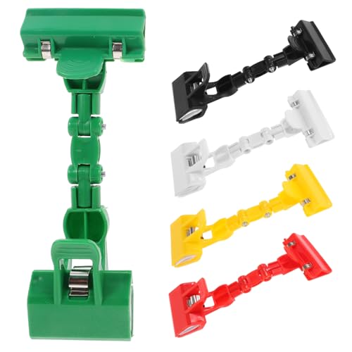 Homoyoyo 5 Stück Teiliges Rotierbarer Multifunktionaler Klemmbinder für Kunst und Zeichnungen Flexibler Clip für Fotos und DIY Projekte Schwarz Rot Weiß Grün Gelb von Homoyoyo