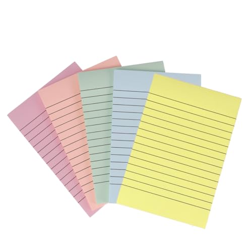 Homoyoyo 5 Stück Teiliges Selbstklebendes Memo Pad Bunte Gestreifte Haftnotizen in Pastellfarben Wiederablösbar für Büro Schule und Zuhause Praktisch und Vielseitig Einsetzbar Homoyoyo 5 Stück Teiliges Selbstklebendes Memo Pad Bunte Gestreifte Haftnotizen in Pastellfarben Wiederablösbar für Büro Schule und Zuhause Praktisch und Vielseitig Einsetzbar von Homoyoyo