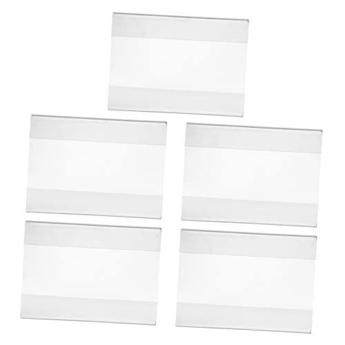 Homoyoyo 5 Stück Teiliges Set Acryl Tischaufsteller Vielseitiger Display Ständer für Menüs Preise und Werbung Transparent Stabil und Langlebig für Restaurants Hotels und von Homoyoyo