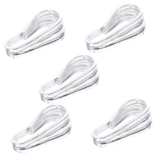 Homoyoyo 5 Stück Teiliges Silberanhänger Verschluss Clip für Halsketten Langlebiger Silber Schmuckverbinder Vielseitiger DIY Anhänger Karabiner für Schmuckherstellung und Bastelprojekte Homoyoyo 5 Stück Teiliges Silberanhänger Verschluss Clip für Halsketten Langlebiger Silber Schmuckverbinder Vielseitiger DIY Anhänger Karabiner für Schmuckherstellung und Bastelprojekte von Homoyoyo