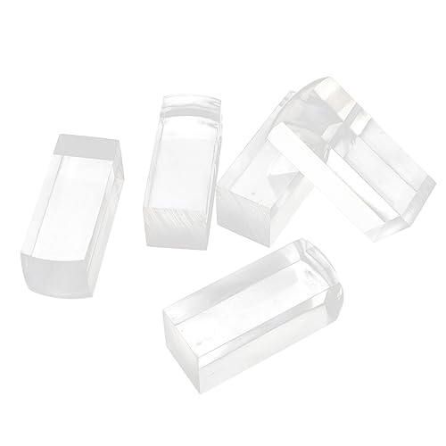 Homoyoyo 5 Stück Teiliges Stempel Transparent Quadratisch DIY Blanko Siegel für Bastelprojekte Scrapbooking Grußkarten Dekoration Handlich von Homoyoyo