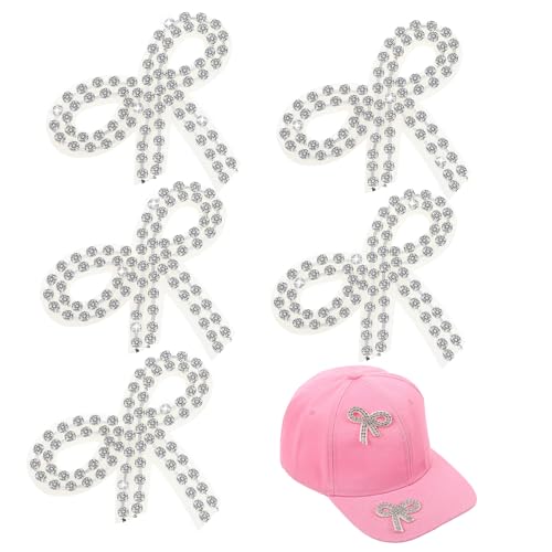 Homoyoyo 5 Stück Teiliges Strass Schleifen Patches zum Aufbügeln Funkelnde Applikationen aus Robustem Material für Kleidung Taschen Hüte Vielseitig Einsetzbar und Reparierend Homoyoyo 5 Stück Teiliges Strass Schleifen Patches zum Aufbügeln Funkelnde Applikationen aus Robustem Material für Kleidung Taschen Hüte Vielseitig Einsetzbar und Reparierend von Homoyoyo