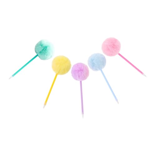 Homoyoyo 5 Stück Teiliges Süße Fluffige Pompom Kugelschreiber Ball Kugelschreiber für Schule Büro und Kreative Projekte Homoyoyo 5 Stück Teiliges Süße Fluffige Pompom Kugelschreiber Ball Kugelschreiber für Schule Büro und Kreative Projekte von Homoyoyo