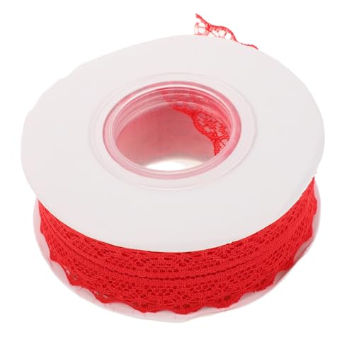 Homoyoyo 5 Stück Teiliges Vintage Spitzenband Rot Floristenschleife für Hochzeit Geschenkverpackung DIY Nähprojekte Blumenarrangements und Festliche Dekorationen von Homoyoyo