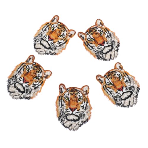 Homoyoyo 5 Stück Tigerkopf Aufnäher Patches zum Aufbügeln und Nähen Bestickte DIY Kleidung Reparatur Flicken für Jeans Jacken Taschen Rucksack Leichte Dekorative Stickers Homoyoyo 5 Stück Tigerkopf Aufnäher Patches zum Aufbügeln und Nähen Bestickte DIY Kleidung Reparatur Flicken für Jeans Jacken Taschen Rucksack Leichte Dekorative Stickers von Homoyoyo