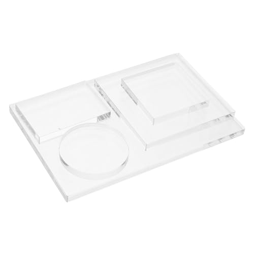 Homoyoyo 5 Stück Transparentes Stamping Tool für Scrapbooking Kartenherstellung und Diy Projekte und Wiederverwendbar für Kreative Bastelarbeiten von Homoyoyo