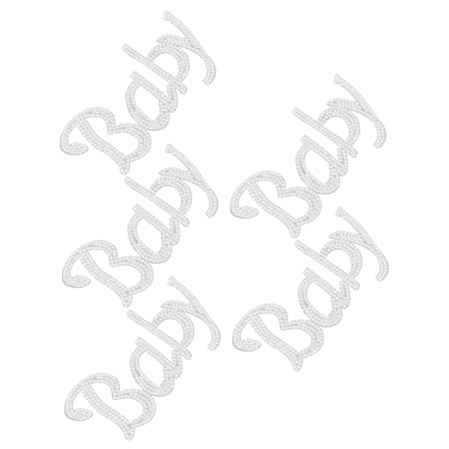 Homoyoyo 5 Stück Wärmepress Buchstaben Patches für Kleidung Selbstklebende Alphabet Sticker für Taschen Hüte und Jeans Einfach Anzuwenden von Homoyoyo