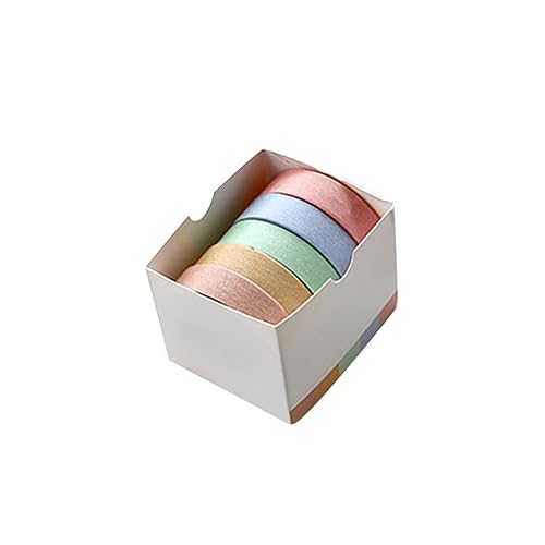 Homoyoyo 5 Stück Washi Tape Buntes Bastelpapier Klebeband DIY Scrapbooking Geschenkverpackung Fotoalbum Dekoration Umweltfreundlich Leicht Ablösbar von Homoyoyo