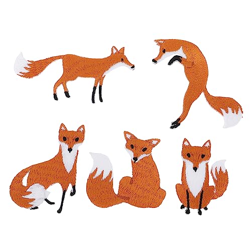 Homoyoyo 5 x Fuchs-Stickerei-Flicken – Aufnähbare Und Aufbügelbare Reparaturflicken Für Kleidung T Shirts Taschen Und Schuhe Ideal Zur Individuellen Gestaltung Und Verschönerung Homoyoyo 5 x Fuchs-Stickerei-Flicken – Aufnähbare Und Aufbügelbare Reparaturflicken Für Kleidung T Shirts Taschen Und Schuhe Ideal Zur Individuellen Gestaltung Und Verschönerung von Homoyoyo