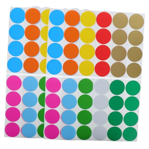 Homoyoyo 50 Blatt Abnehmbare Etiketten für Klassifizierung von Dateien Verpackung und Organisation Beschreibbare Runde Etiketten für Vielseitige Anwendungen von Homoyoyo