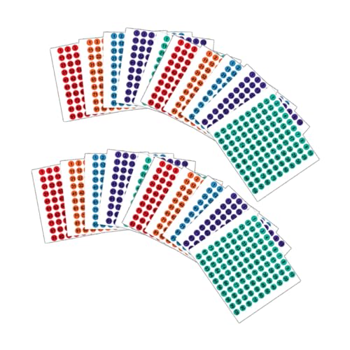 Homoyoyo 50 Blatt Bunte Zahlenaufkleber Selbstklebende Runde Etiketten für Büro Schule und Diy Vielseitige Nummernaufkleber für Organisation und Beschriftung Homoyoyo 50 Blatt Bunte Zahlenaufkleber Selbstklebende Runde Etiketten für Büro Schule und Diy Vielseitige Nummernaufkleber für Organisation und Beschriftung von Homoyoyo