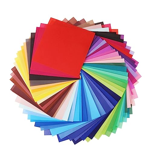 Homoyoyo 50 Blatt Buntes Origami Papierhandwerk einseitig farbiges Papier Scrapbooking Farb-Origami Papiere falten Homoyoyo 50 Blatt Buntes Origami Papierhandwerk einseitig farbiges Papier Scrapbooking Farb-Origami Papiere falten von Homoyoyo