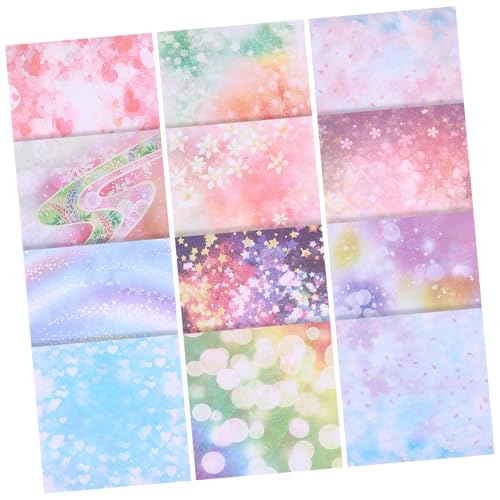 Homoyoyo 50 Blatt Doppelseitiges Origami Faltpapier Pastellfarben Buntes Bastelpapier mit Mustern für Schule und DIY Projekte Dickes Glattes Tonpapier für Kreative Bastelideen von Homoyoyo