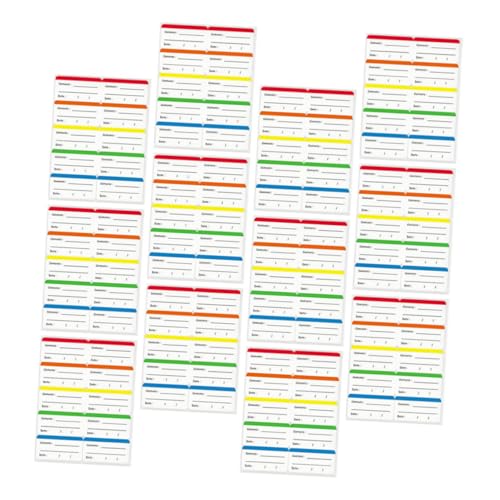Homoyoyo 50 Blatt Hochklebende Etiketten für Einmachgläser zur Klaren Kennzeichnung Gefriertape für Küchenorganisation von Homoyoyo