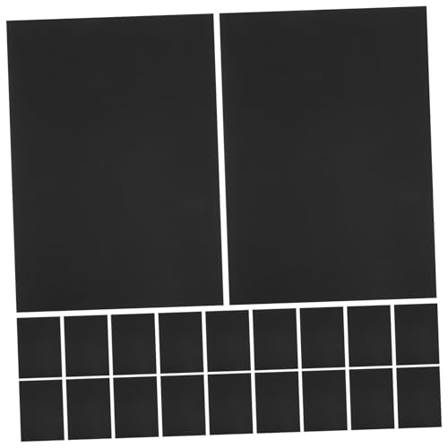Homoyoyo 50 Blatt Schwarzer Karton M² Dickes Papier für Basteln Scrapbooking Einladungen Kartenherstellung und Druck mit Glatter Oberfläche Vielseitig Verwendbar für Kreative Projekte von Homoyoyo