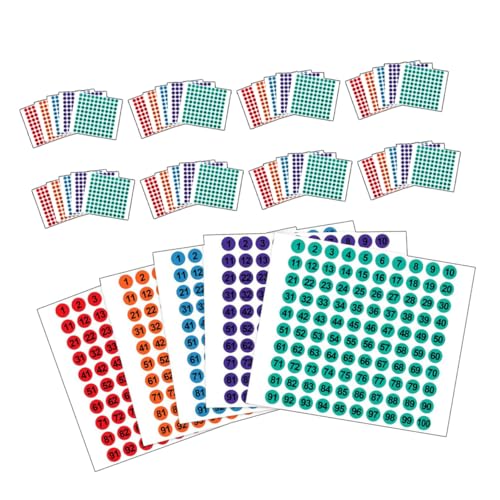 Homoyoyo 50 Blatt Selbstklebende Zahlenaufkleber Bunte Fortlaufende Nummern Runde Etiketten ohne Rückstände für Büro Schule Organisation und DIY Projekte Einfache Entfernung Homoyoyo 50 Blatt Selbstklebende Zahlenaufkleber Bunte Fortlaufende Nummern Runde Etiketten ohne Rückstände für Büro Schule Organisation und DIY Projekte Einfache Entfernung von Homoyoyo