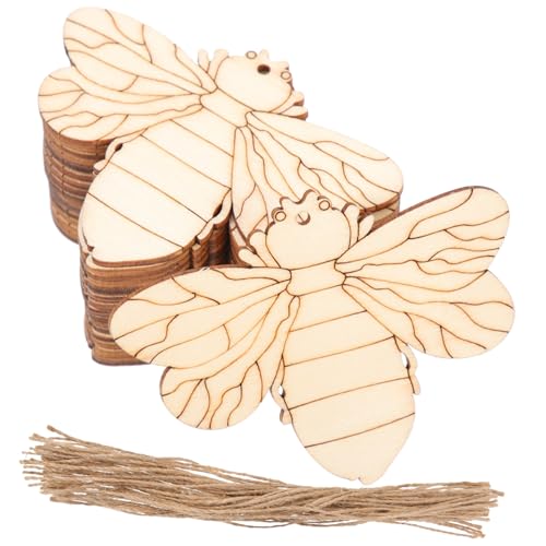 Homoyoyo 50 Sätze Teiliges Unbehandelte Holzscheiben in Bienenform Natürliche Blanko Holzstücke zum Basteln und Malen Leichte DIY Holzplatten für Dekoration und Kunstprojekte Homoyoyo 50 Sätze Teiliges Unbehandelte Holzscheiben in Bienenform Natürliche Blanko Holzstücke zum Basteln und Malen Leichte DIY Holzplatten für Dekoration und Kunstprojekte von Homoyoyo