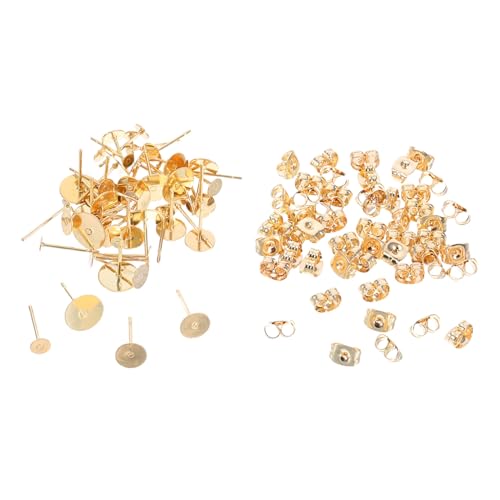 Homoyoyo 50 Satz Teiliges Edelstahl Ohrsteckerrohlinge Flach Rund Ohrstecker DIY Schmuckzubehör Ohrringrückseiten und Ohrstecker für individuelles Schmuckdesign Homoyoyo 50 Satz Teiliges Edelstahl Ohrsteckerrohlinge Flach Rund Ohrstecker DIY Schmuckzubehör Ohrringrückseiten und Ohrstecker für individuelles Schmuckdesign von Homoyoyo