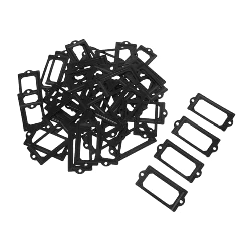 Homoyoyo 50 Sets Metall Etikettenclip Etikettenhalter Für Aktenschubladen Etikettenhalter Für Bibliotheken Rahmen Für Schubladenkarten Büros von Homoyoyo