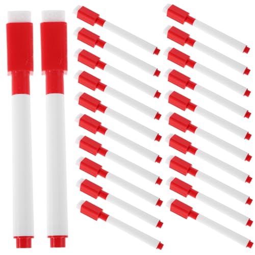 Homoyoyo 50 Stück Abwischbare Whiteboard Marker mit Radiergummikappe und Feiner Spitze für Schule Büro und Zuhause Rot Homoyoyo 50 Stück Abwischbare Whiteboard Marker mit Radiergummikappe und Feiner Spitze für Schule Büro und Zuhause Rot von Homoyoyo