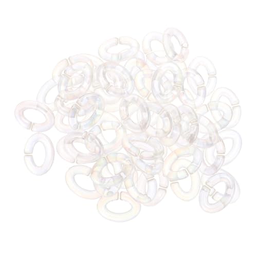 Homoyoyo 50 Stück Acryl C Förmige Verbindungsringe Schmuckverbinder für DIY Halsketten Ohrringe Brillenketten Basteln Transparent Homoyoyo 50 Stück Acryl C Förmige Verbindungsringe Schmuckverbinder für DIY Halsketten Ohrringe Brillenketten Basteln Transparent von Homoyoyo
