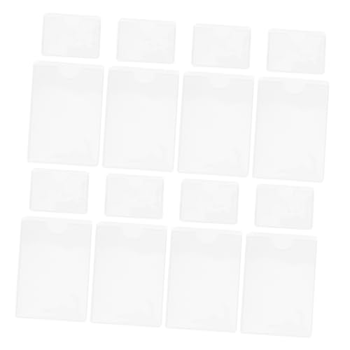 Homoyoyo 50 Stück Beutel Mit Selbstklebenden Etiketten Etikettenhalter Selbstklebend Plastikkartenhalter Bibliothekstaschen Für Das Klassenzimmer Klebetaschen Für Etiketten Transparent Pvc von Homoyoyo
