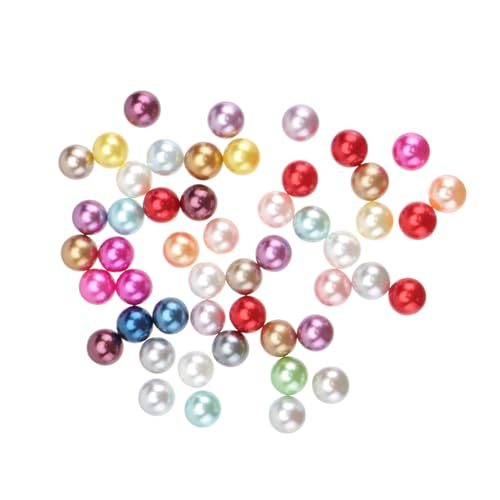Homoyoyo 50 Stück Bunte Abs Kunststoff Perlen DIY Schmuckteile für Bekleidung Taschen Hüte Bastelmaterial Dekorative Schmuckzubehör von Homoyoyo