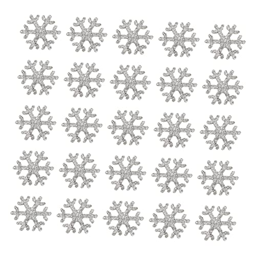 Homoyoyo 50 Stück DIY Glitzer Schneeflocken Patches für Haarspangen Bastelzubehör für Kreative Frisuren und Handwerksprojekte für Junge Mädchen Homoyoyo 50 Stück DIY Glitzer Schneeflocken Patches für Haarspangen Bastelzubehör für Kreative Frisuren und Handwerksprojekte für Junge Mädchen von Homoyoyo
