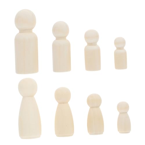 Homoyoyo 50 Stück DIY Holzfiguren zum Bemalen Unvollendete Holzpuppen für Kreative Holzdekoration Handgefertigte Bastelfiguren für Kindergarten und Zuhause Homoyoyo 50 Stück DIY Holzfiguren zum Bemalen Unvollendete Holzpuppen für Kreative Holzdekoration Handgefertigte Bastelfiguren für Kindergarten und Zuhause von Homoyoyo