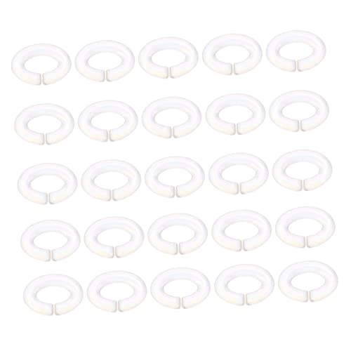 Homoyoyo 50 Stück DIY Schmuckherstellung C Form Öffnungsringe Acryl Bunte Ketten für Ohrringe Brillenketten und für Kreative Bastelprojekte von Homoyoyo